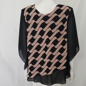 Black/Rose Blouse